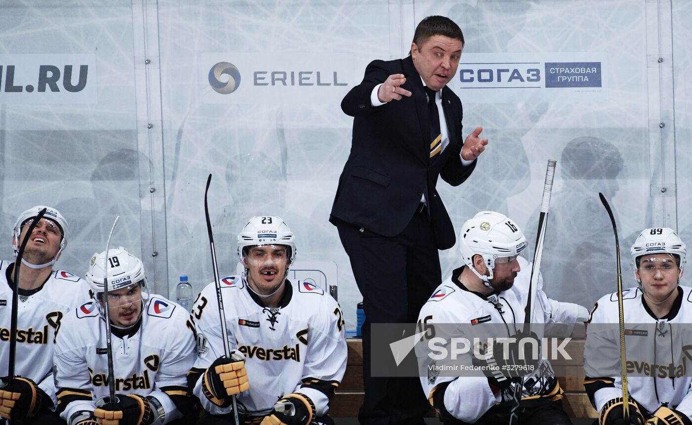 Ice hockey. KHL. Spartak vs. Severstal