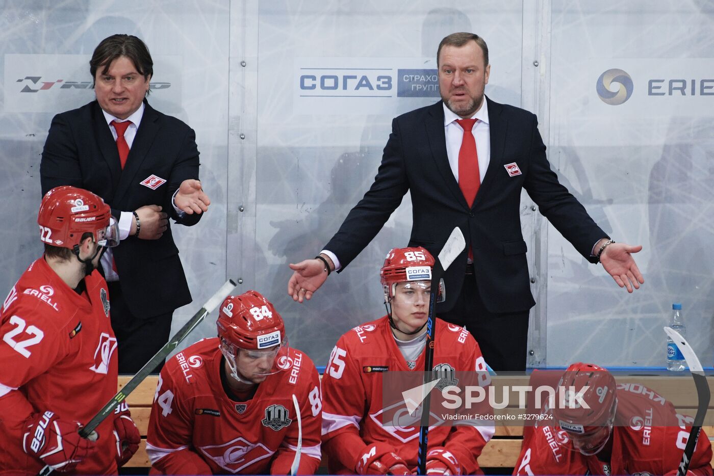 Ice hockey. KHL. Spartak vs. Severstal