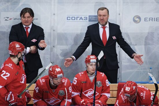 Ice hockey. KHL. Spartak vs. Severstal