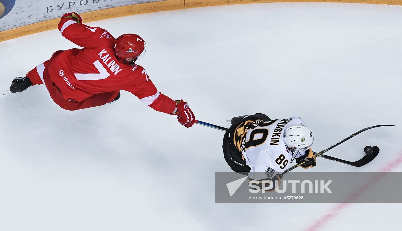 Ice hockey. KHL. Spartak vs. Severstal