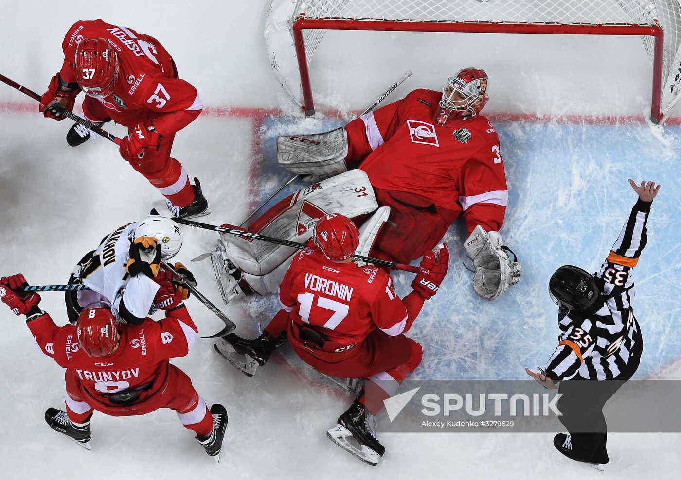 Ice hockey. KHL. Spartak vs. Severstal