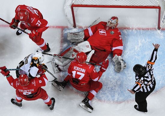 Ice hockey. KHL. Spartak vs. Severstal