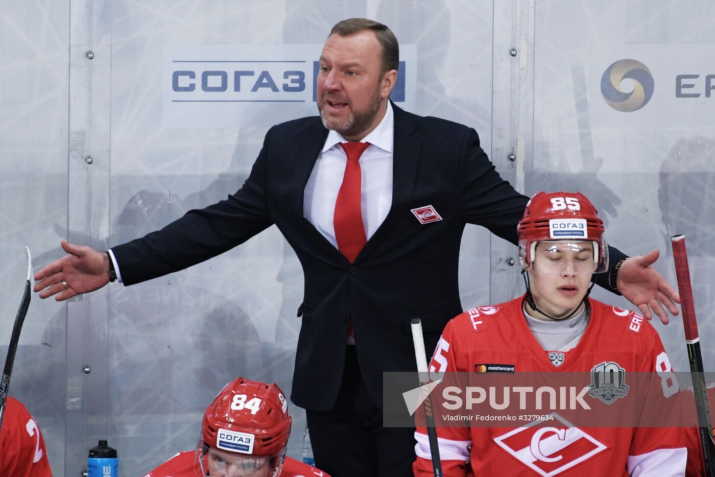 Ice hockey. KHL. Spartak vs. Severstal