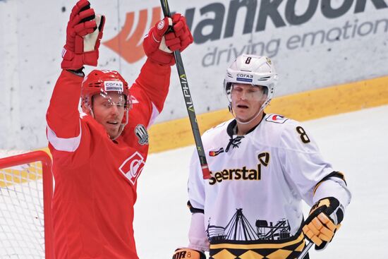 Ice hockey. KHL. Spartak vs. Severstal