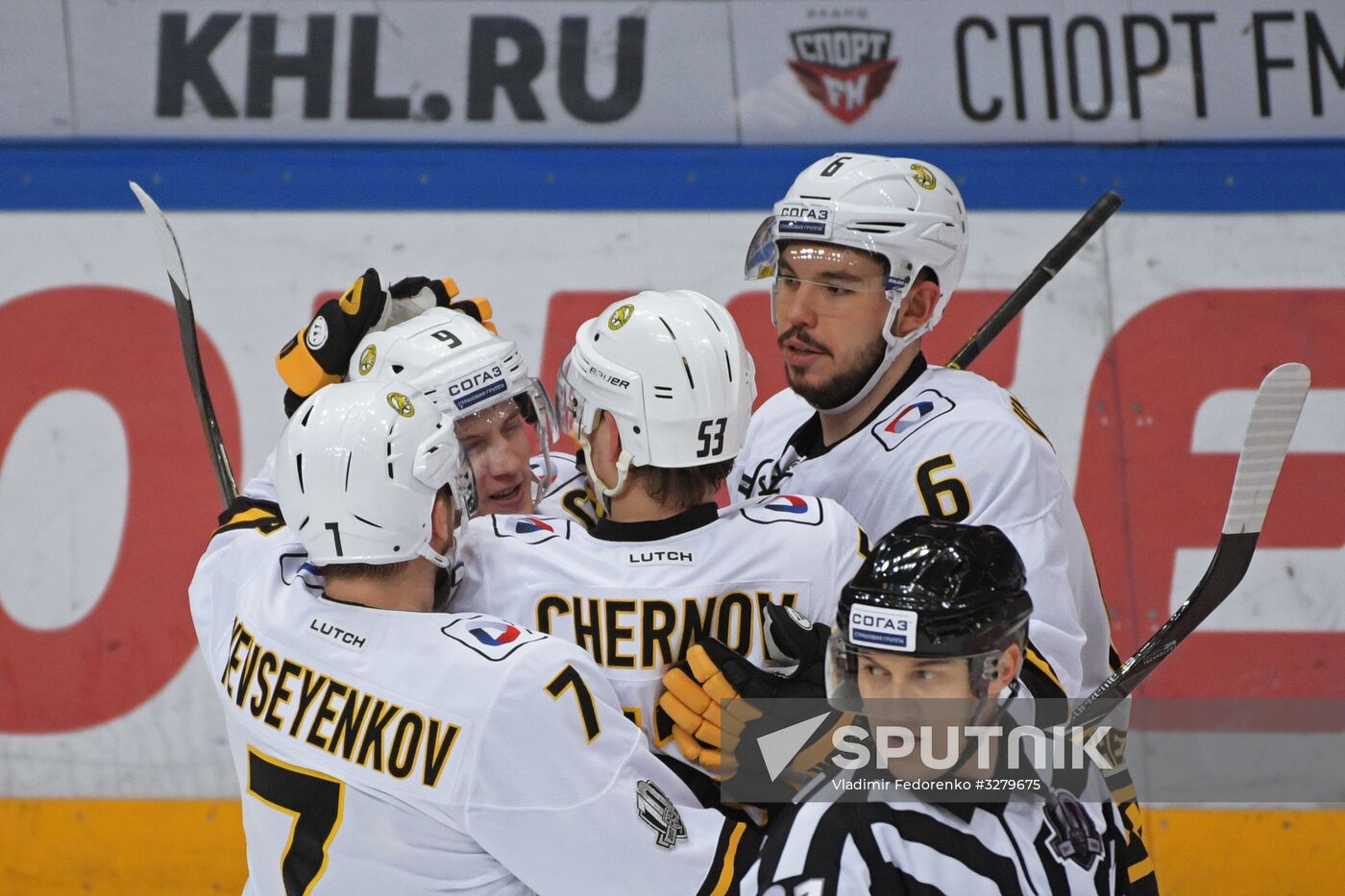 Ice hockey. KHL. Spartak vs. Severstal
