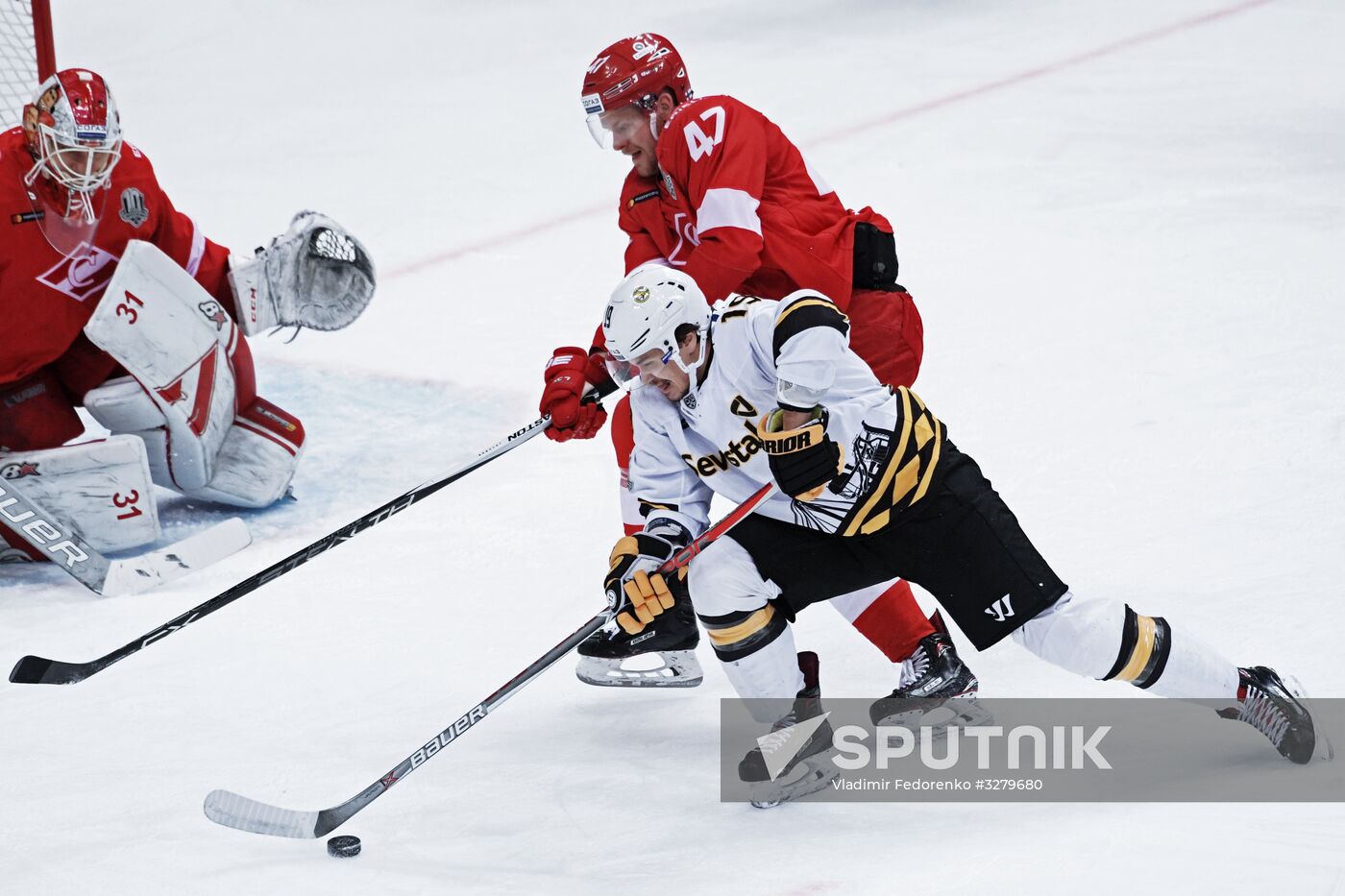 Ice hockey. KHL. Spartak vs. Severstal