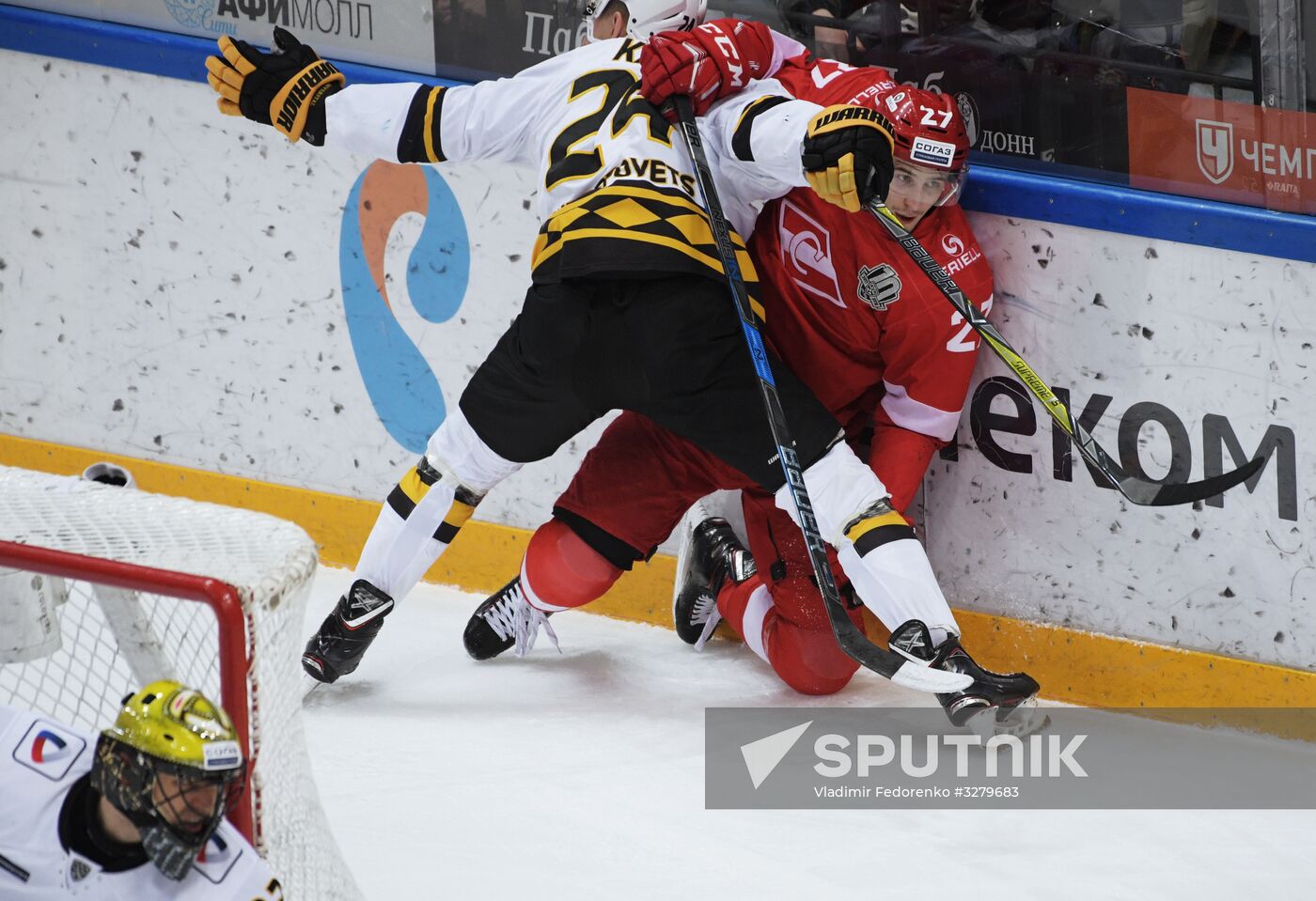 Ice hockey. KHL. Spartak vs. Severstal