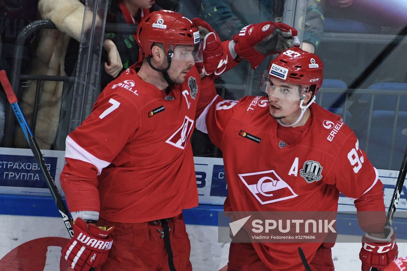 Ice hockey. KHL. Spartak vs. Severstal