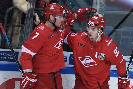 Ice hockey. KHL. Spartak vs. Severstal