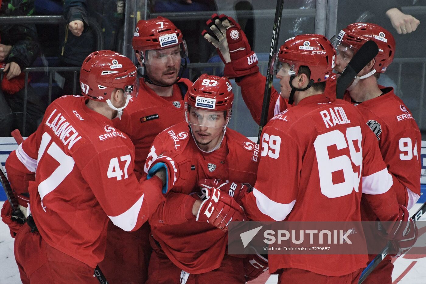 Ice hockey. KHL. Spartak vs. Severstal