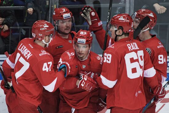 Ice hockey. KHL. Spartak vs. Severstal