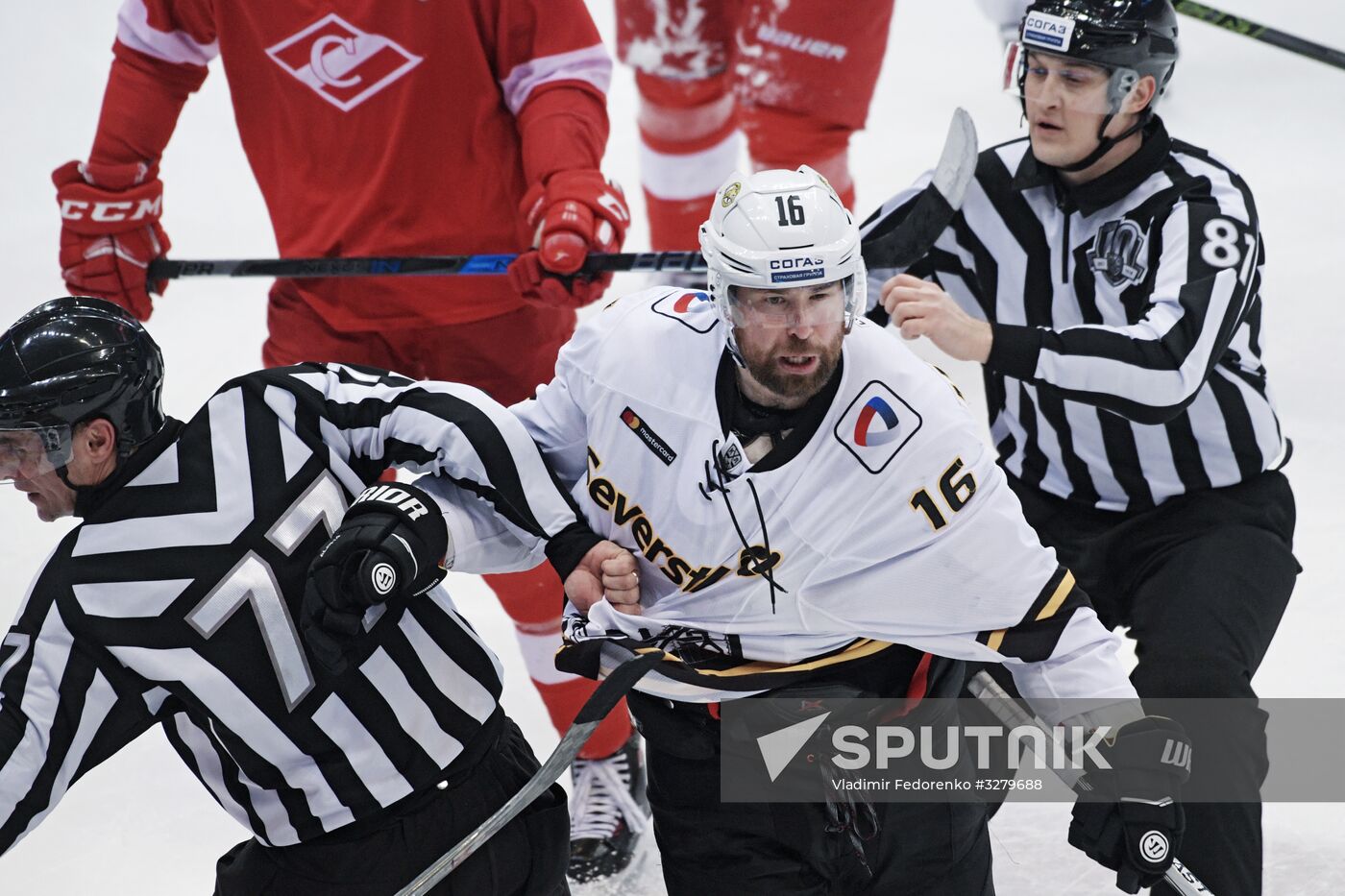 Ice hockey. KHL. Spartak vs. Severstal
