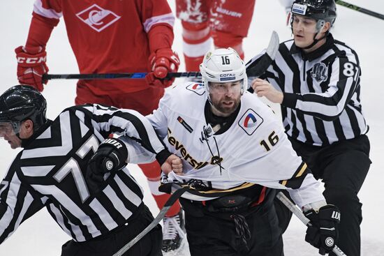 Ice hockey. KHL. Spartak vs. Severstal