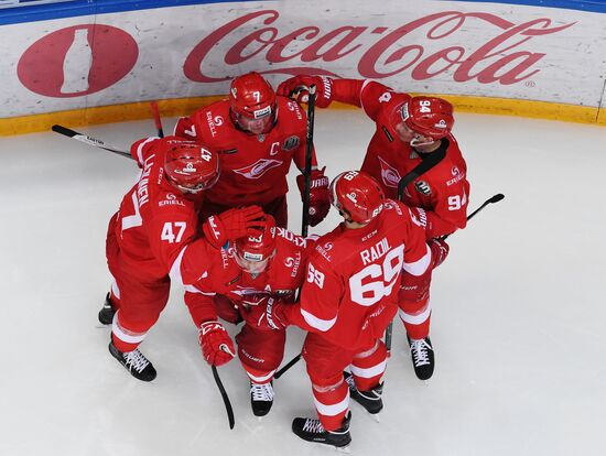 Ice hockey. KHL. Spartak vs. Severstal