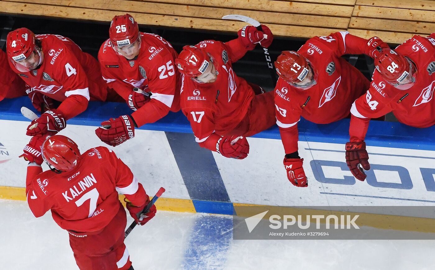 Ice hockey. KHL. Spartak vs. Severstal