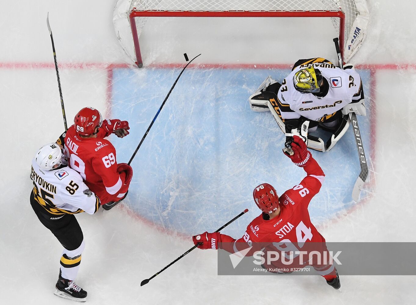 Ice hockey. KHL. Spartak vs. Severstal
