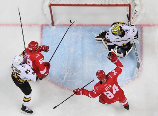 Ice hockey. KHL. Spartak vs. Severstal
