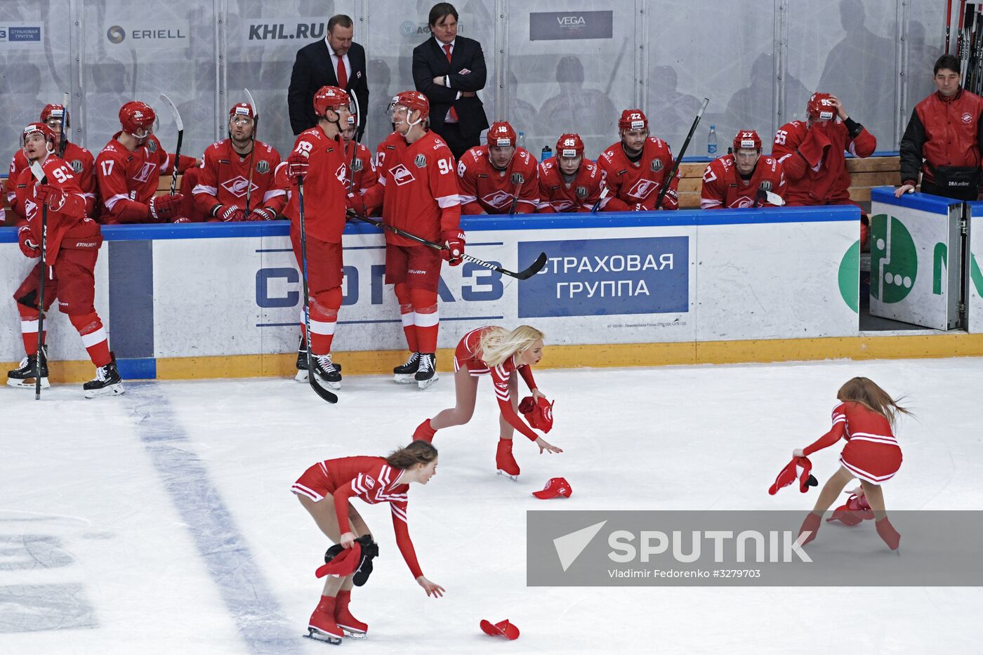 Ice hockey. KHL. Spartak vs. Severstal