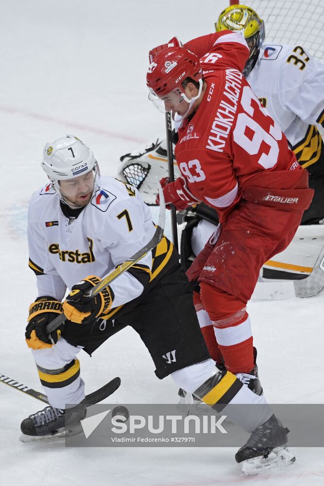 Ice hockey. KHL. Spartak vs. Severstal