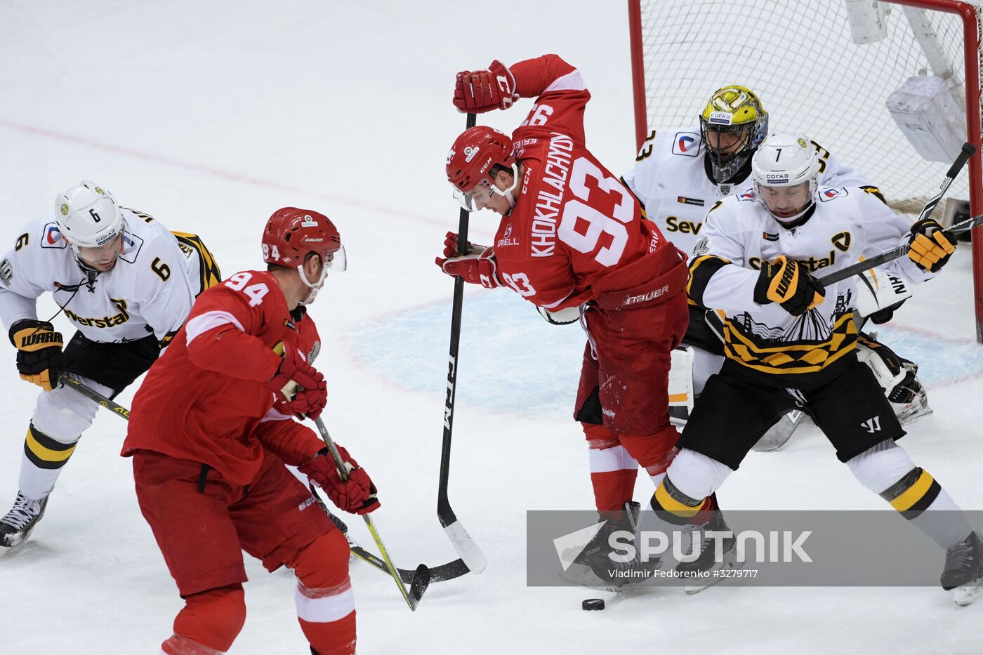 Ice hockey. KHL. Spartak vs. Severstal