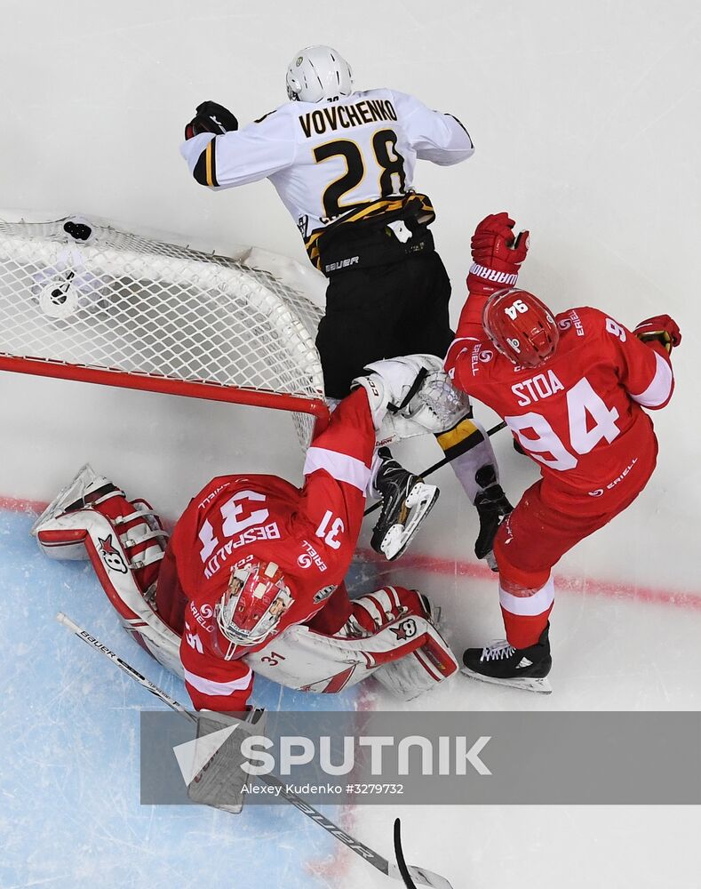 Ice hockey. KHL. Spartak vs. Severstal