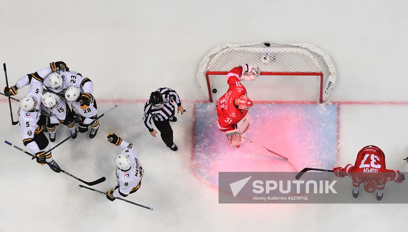Ice hockey. KHL. Spartak vs. Severstal
