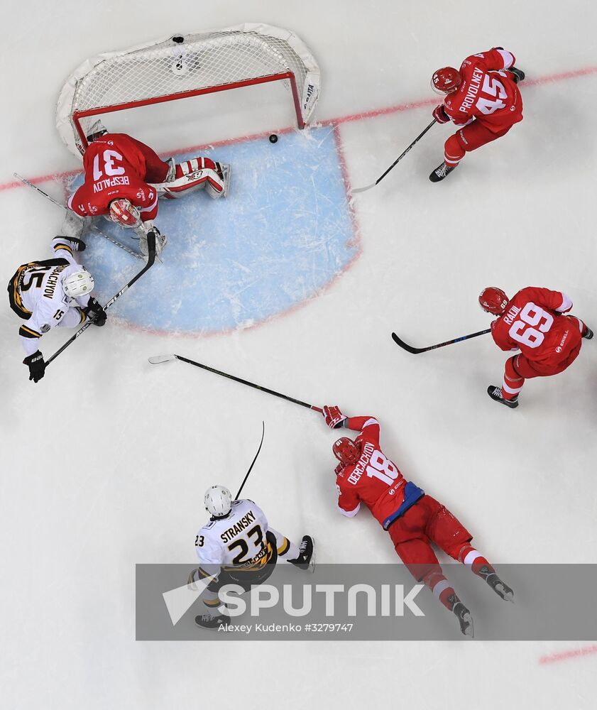 Ice hockey. KHL. Spartak vs. Severstal