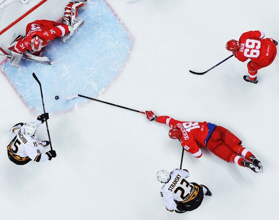 Ice hockey. KHL. Spartak vs. Severstal