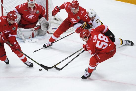 Ice hockey. KHL. Spartak vs. Severstal