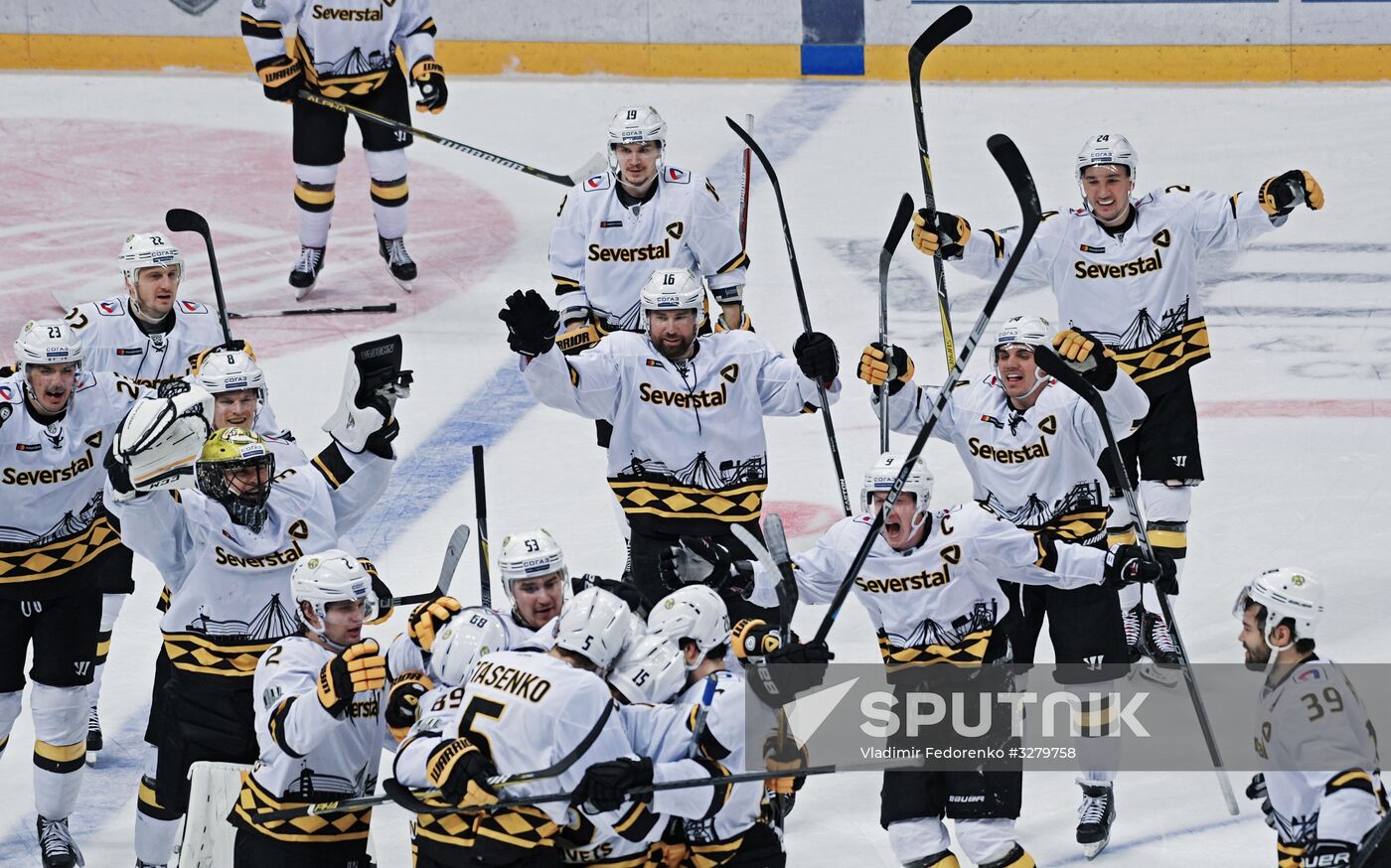 Ice hockey. KHL. Spartak vs. Severstal