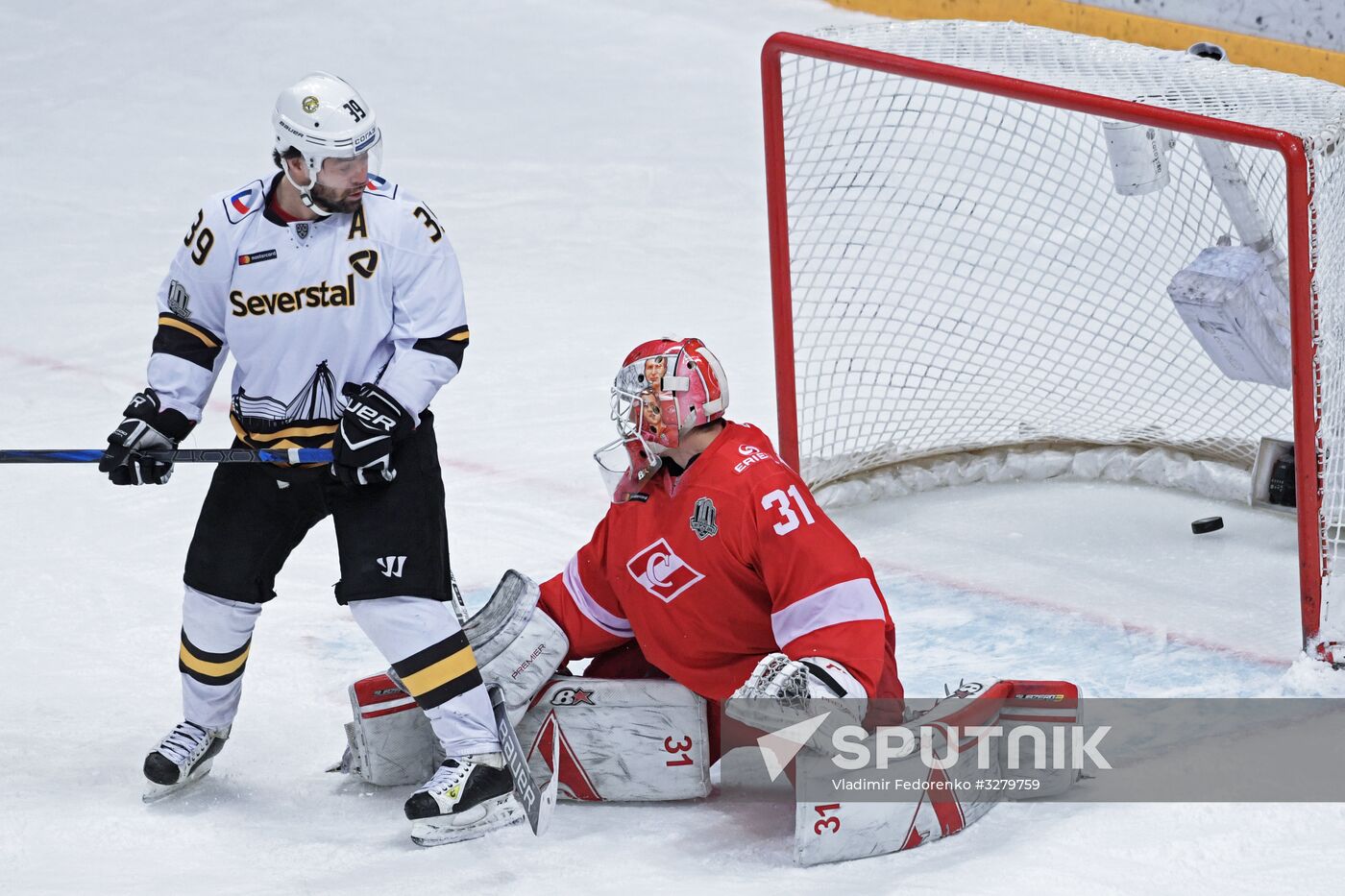 Ice hockey. KHL. Spartak vs. Severstal