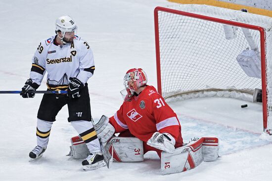 Ice hockey. KHL. Spartak vs. Severstal