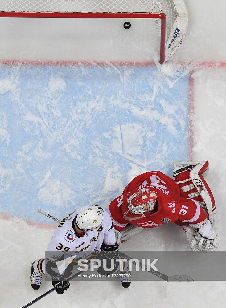 Ice hockey. KHL. Spartak vs. Severstal