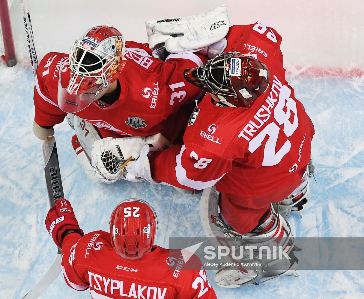 Ice hockey. KHL. Spartak vs. Severstal