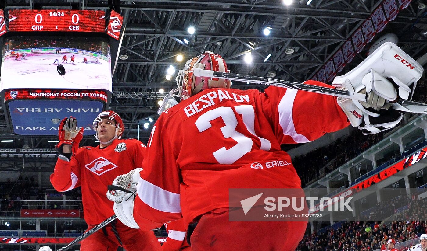 Ice hockey. KHL. Spartak vs. Severstal