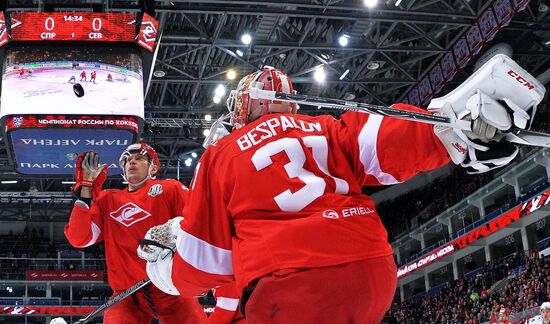 Ice hockey. KHL. Spartak vs. Severstal