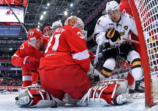 Ice hockey. KHL. Spartak vs. Severstal