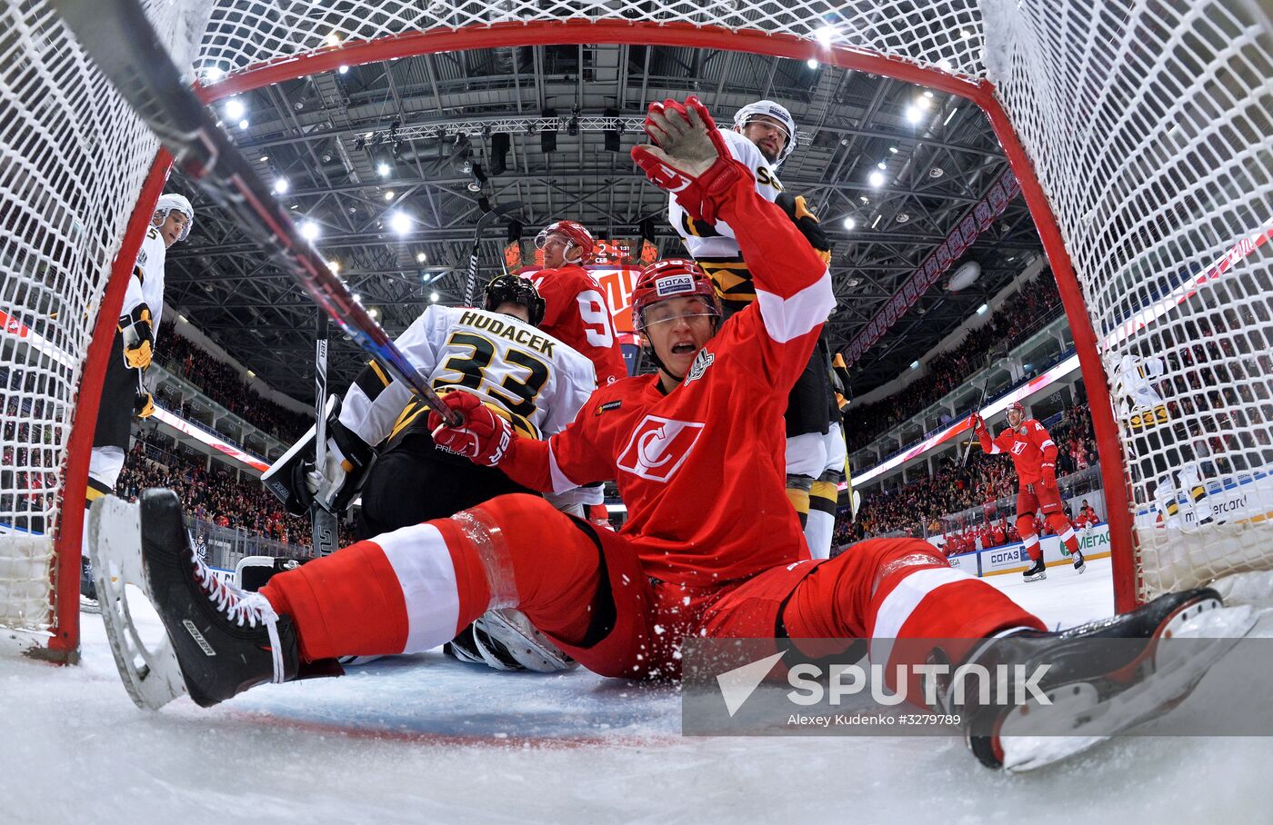 Ice hockey. KHL. Spartak vs. Severstal