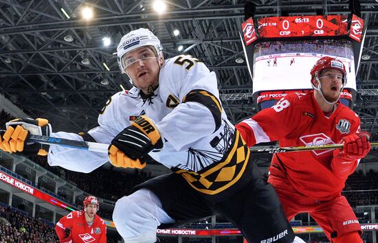Ice hockey. KHL. Spartak Moscow vs. Severstal Cherepovets