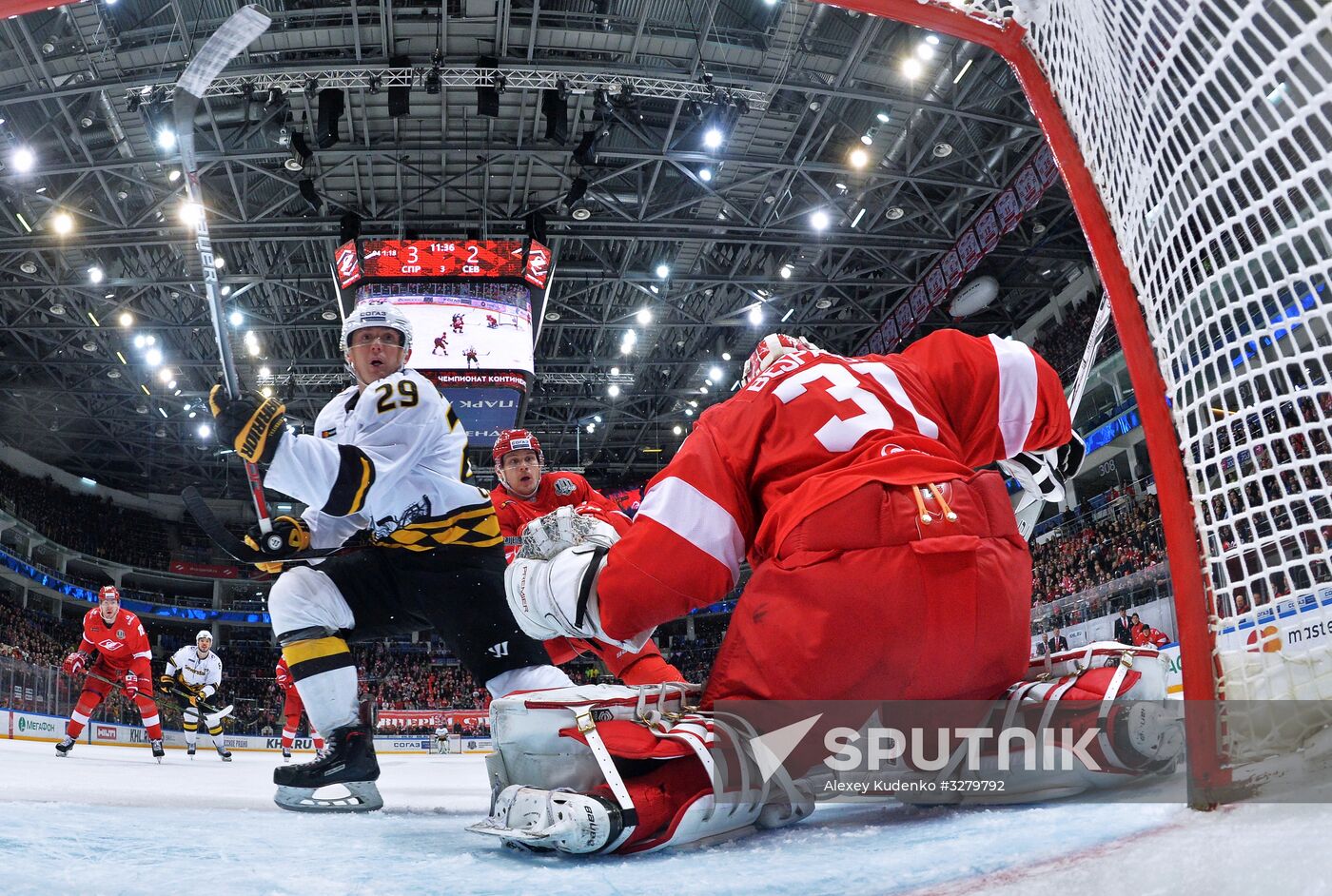 Ice hockey. KHL. Spartak Moscow vs. Severstal Cherepovets