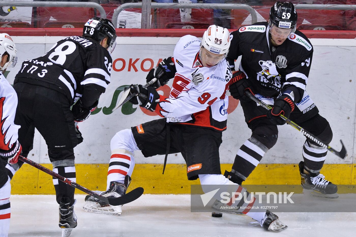 Ice hockey. KHL. Traktor Chelyabinsk vs. Avangard Omsk Region