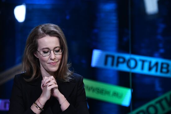 Meeting with Presidential candidate Ksenia Sobchak