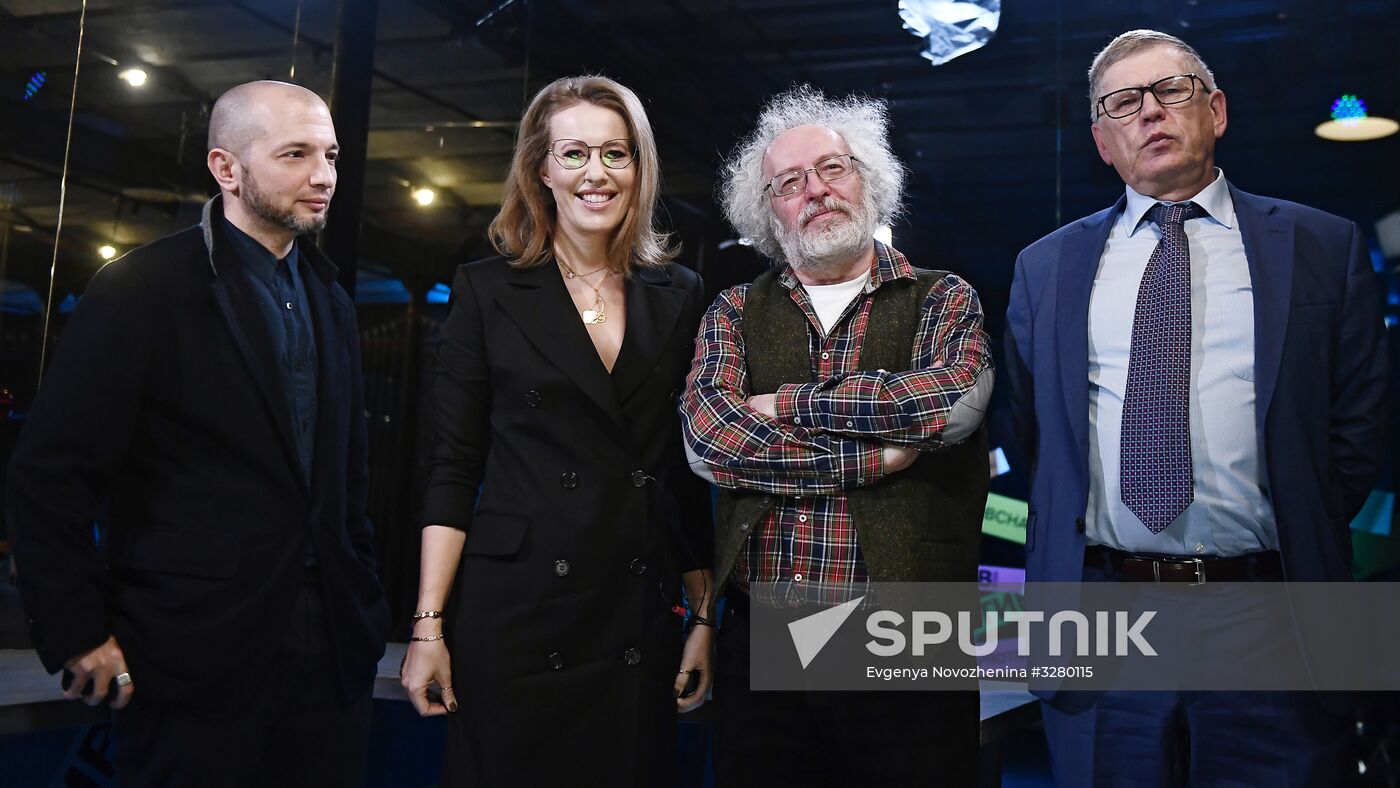 Meeting with Presidential candidate Ksenia Sobchak