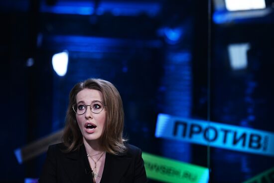 Meeting with Presidential candidate Ksenia Sobchak