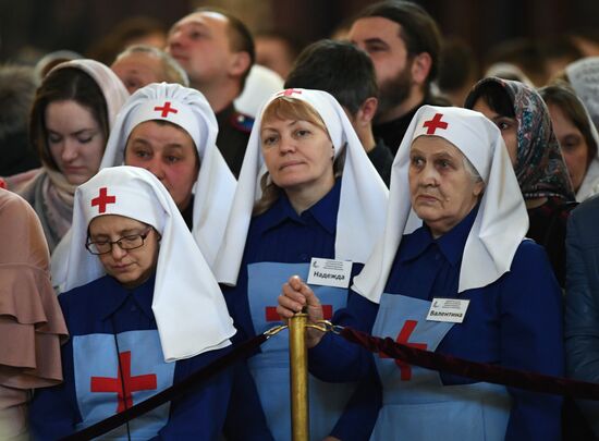 Patriarch holds service on opening day of 26th International Christmas Readings