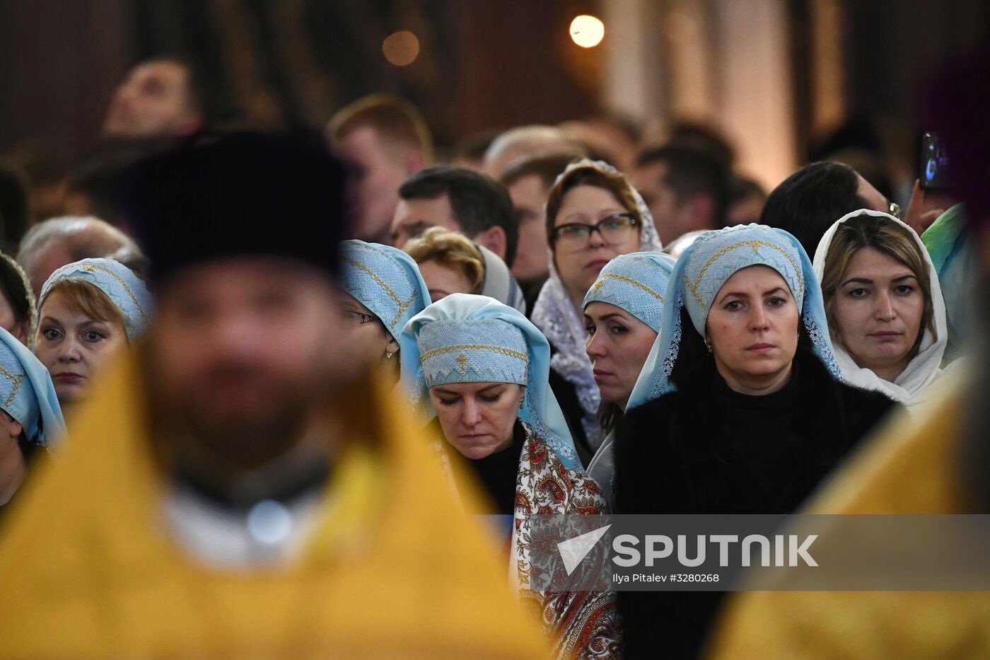 Patriarch holds service on opening day of 26th International Christmas Readings
