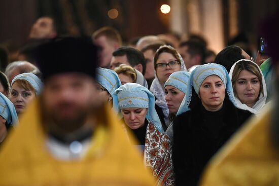 Patriarch holds service on opening day of 26th International Christmas Readings