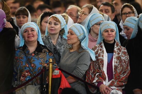 Patriarch holds service on opening day of 26th International Christmas Readings