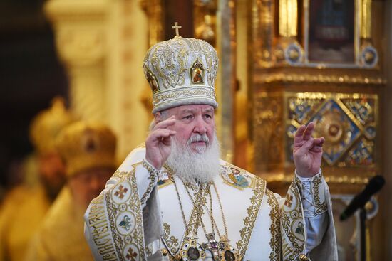 Patriarch holds service on opening day of 26th International Christmas Readings