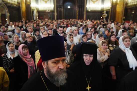 Patriarch holds service on opening day of 26th International Christmas Readings